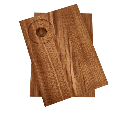 Smørebræt egetræ - 2 stk