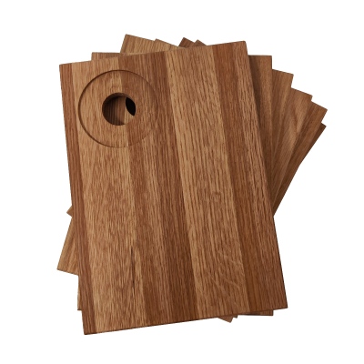 Smørebræt egetræ - 6 stk